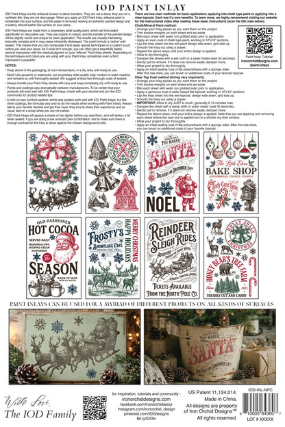 The North Pole Co IOD Paint Inlay 8x12 Pad