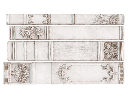 Bookish 6x10 IOD  Mould I Book spines