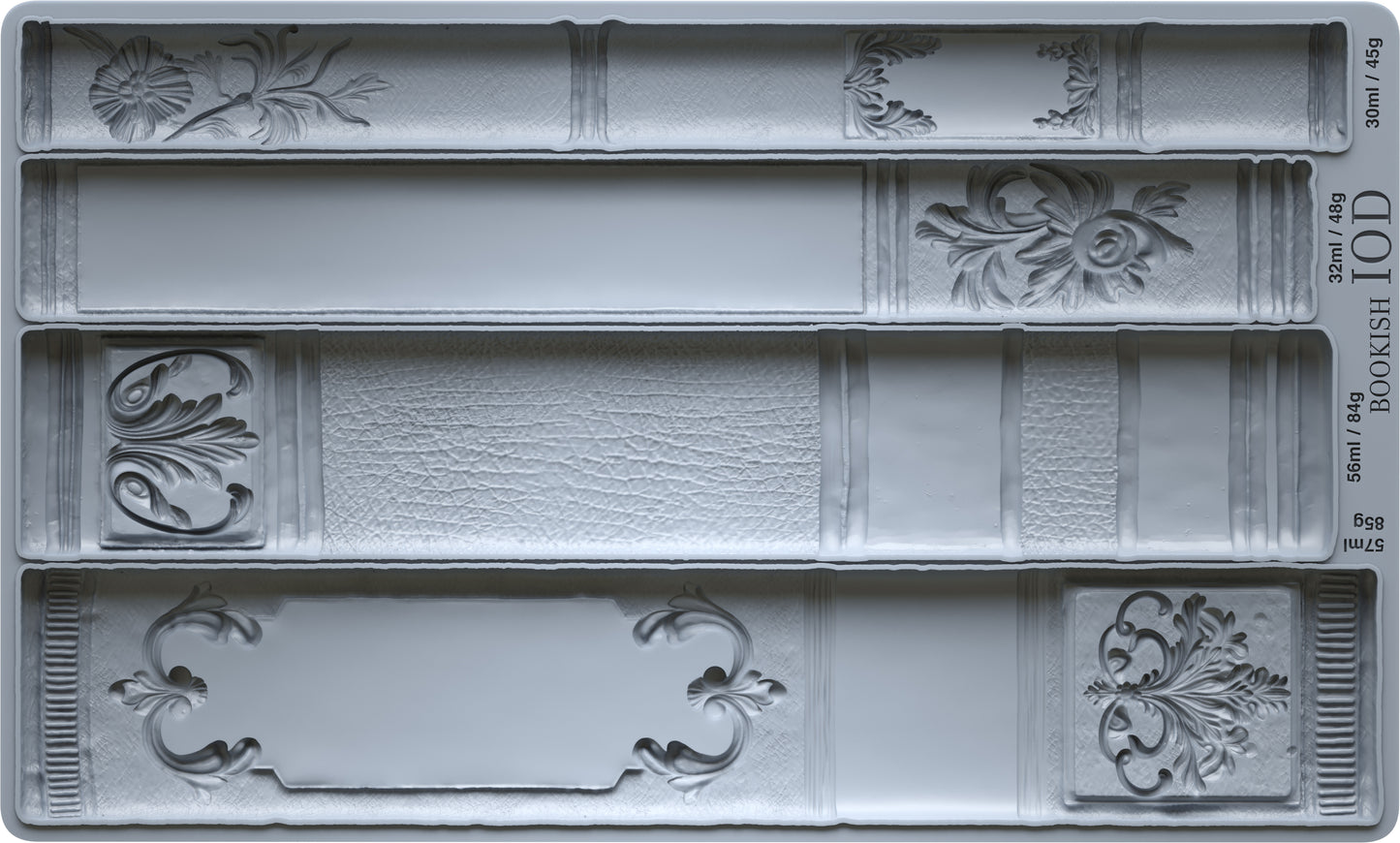 Bookish 6x10 IOD  Mould I Book spines