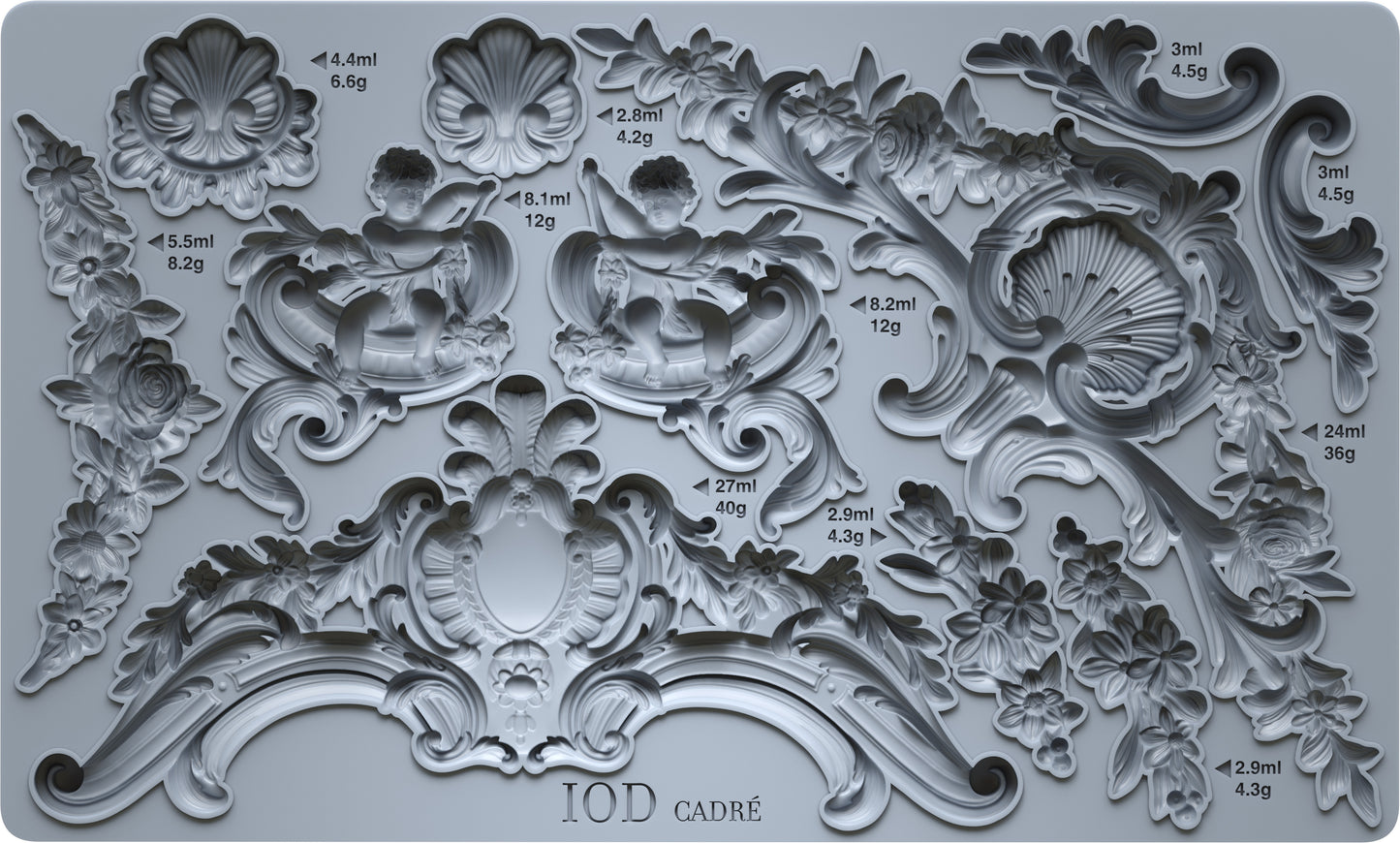 Cadré 6x10 IOD Mould I ornate embellishments