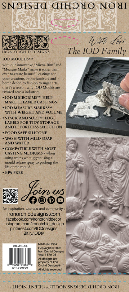 Silent Night 6x10 IOD Mould I O Holy Night
