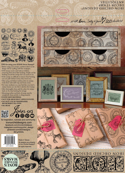 ANTIQUITIES 12×12 IOD STAMP