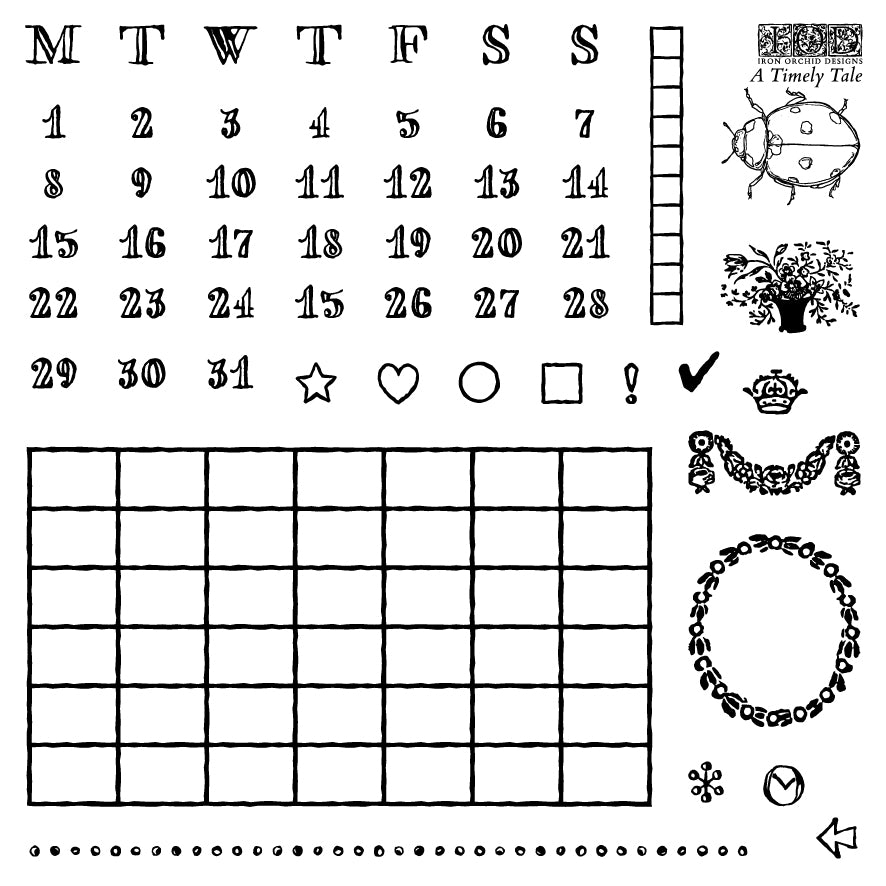 A Timely Tale Stamp | 6” x 6” | Four Sheet Boxed Set Holiday Collection