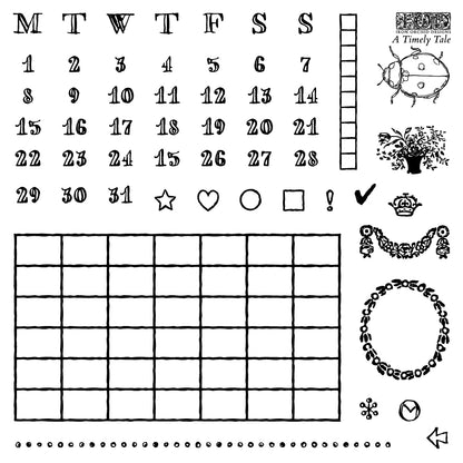 A Timely Tale Stamp | 6” x 6” | Four Sheet Boxed Set Holiday Collection