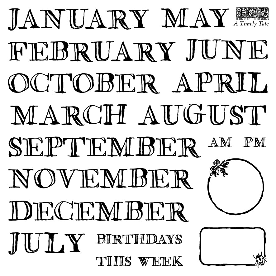 A Timely Tale Stamp | 6” x 6” | Four Sheet Boxed Set Holiday Collection