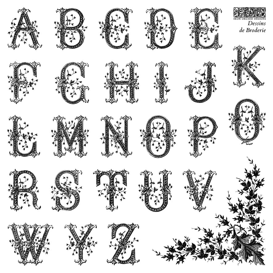 Dessins de Broderie Labels embroidery designs 6x6 IOD Stamp 4 pack