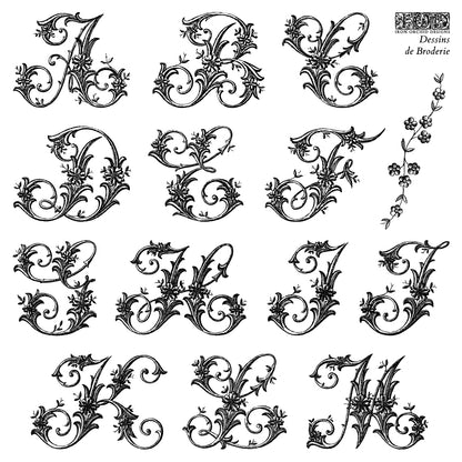 Dessins de Broderie Labels embroidery designs 6x6 IOD Stamp 4 pack