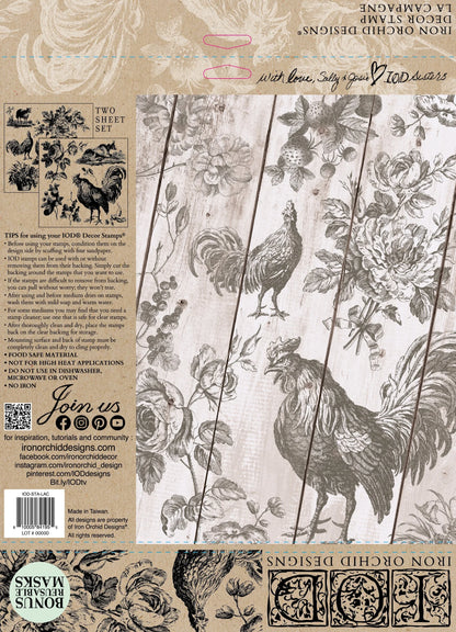 LA CAMPAGNE IOD STAMP - 2 12x12 sheets