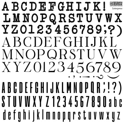 LETTERPRESS 12×12 IOD STAMP