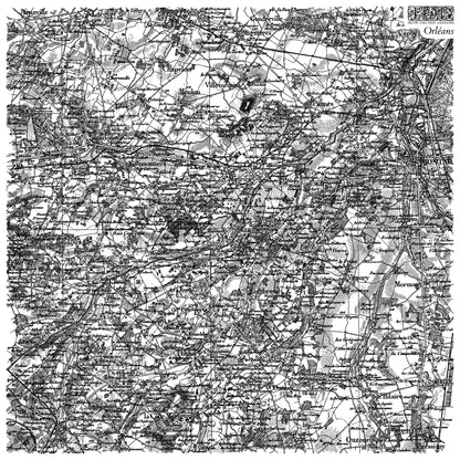 Orléans Map Full Page 12x12 IOD Stamp