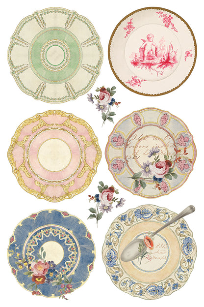 The Belgravia Teacups IOD Transfer 8x12 Pad