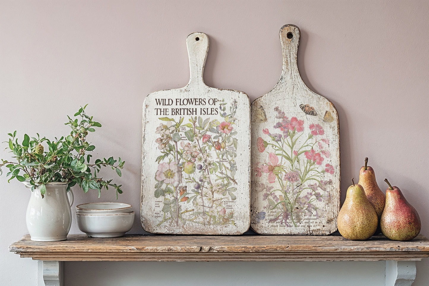 Primrose Isle floral IOD Transfer 8x12 Pad - Wild Flowers