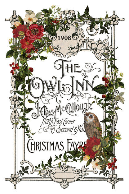 Stag Tavern IOD Transfer Pad 8x12 | English Hunt Club Holiday Style | Seasonal Home Decor | DIY Décor