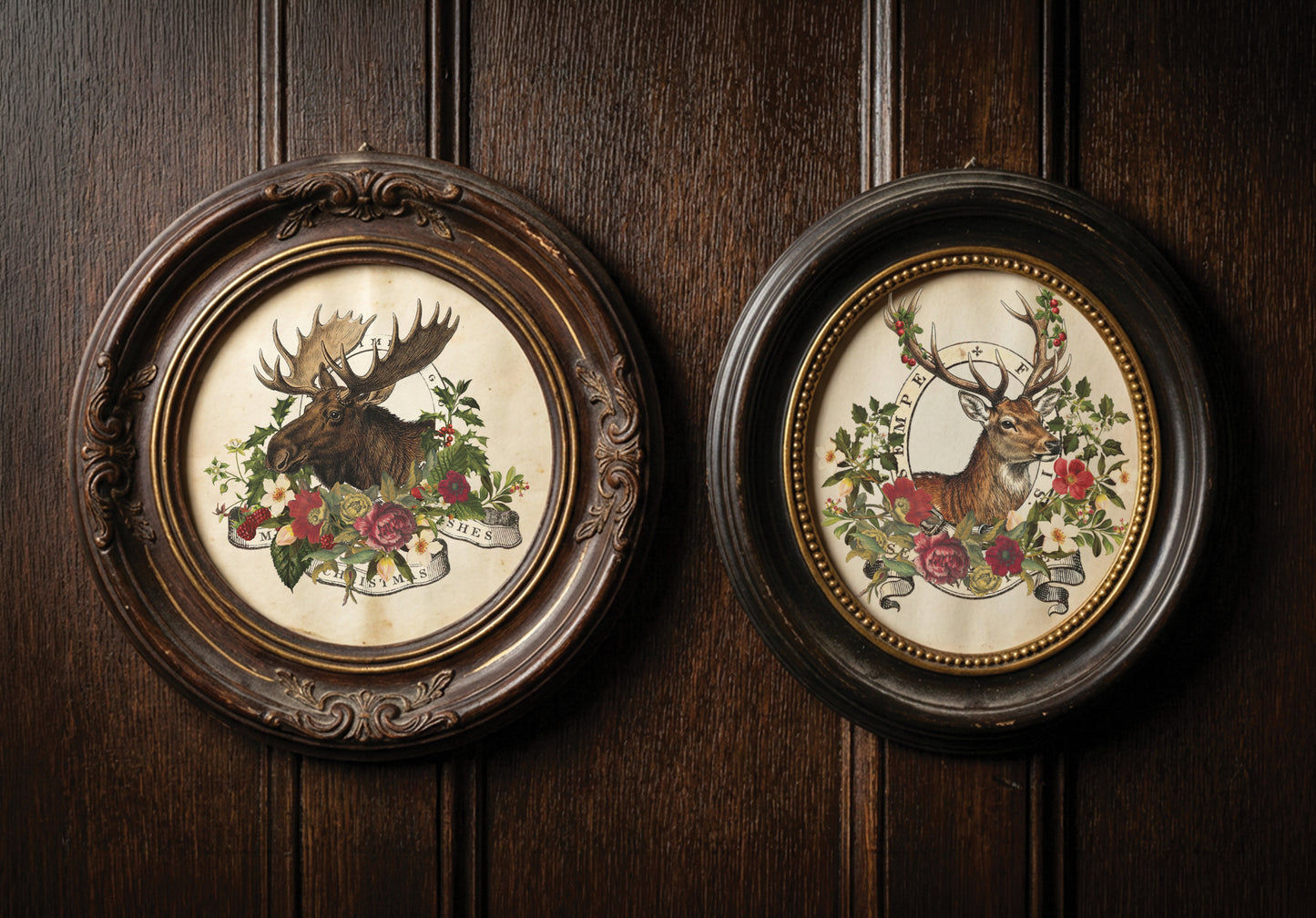 Stag Tavern IOD Transfer Pad 8x12 | English Hunt Club Holiday Style | Seasonal Home Decor | DIY Décor