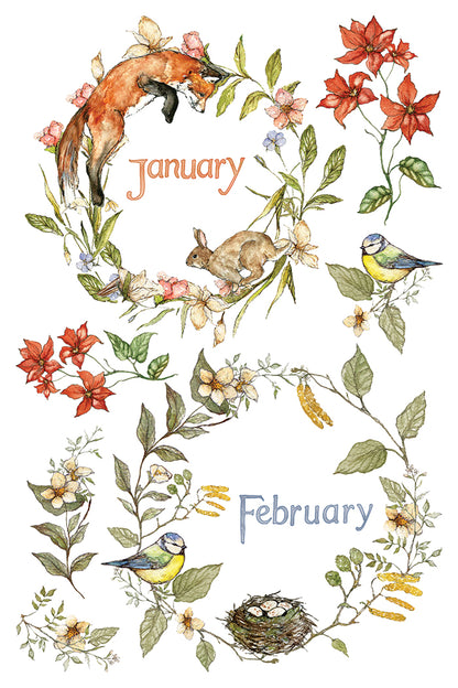 The Bramblewood Diaries IOD Transfer Pad 8x12 | Woodland Creatures & Botanicals | Seasonal Home Decor | Junk Journal Ephemera | DIY Décor