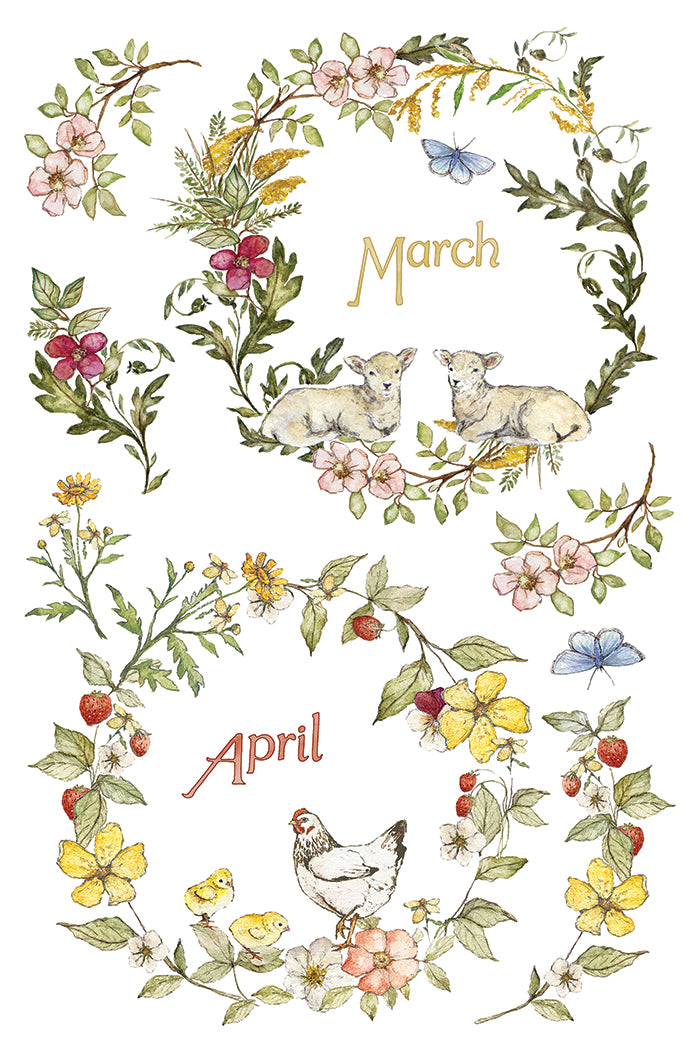The Bramblewood Diaries IOD Transfer Pad 8x12 | Woodland Creatures & Botanicals | Seasonal Home Decor | Junk Journal Ephemera | DIY Décor