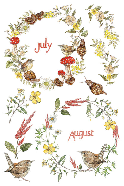 The Bramblewood Diaries IOD Transfer Pad 8x12 | Woodland Creatures & Botanicals | Seasonal Home Decor | Junk Journal Ephemera | DIY Décor
