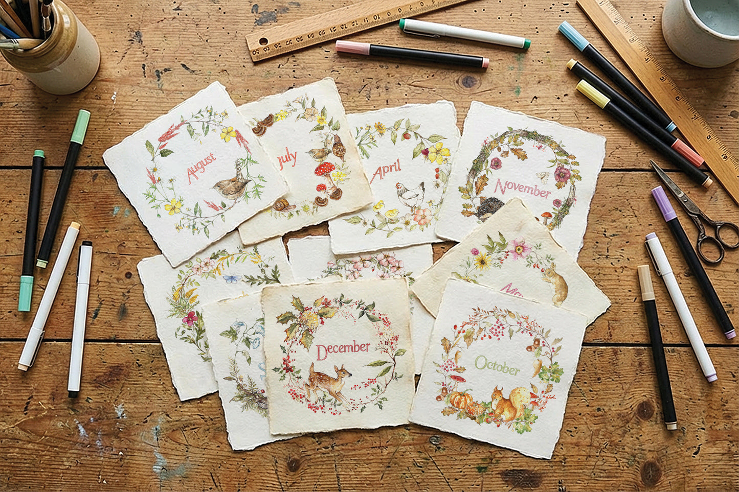 The Bramblewood Diaries IOD Transfer Pad 8x12 | Woodland Creatures & Botanicals | Seasonal Home Decor | Junk Journal Ephemera | DIY Décor