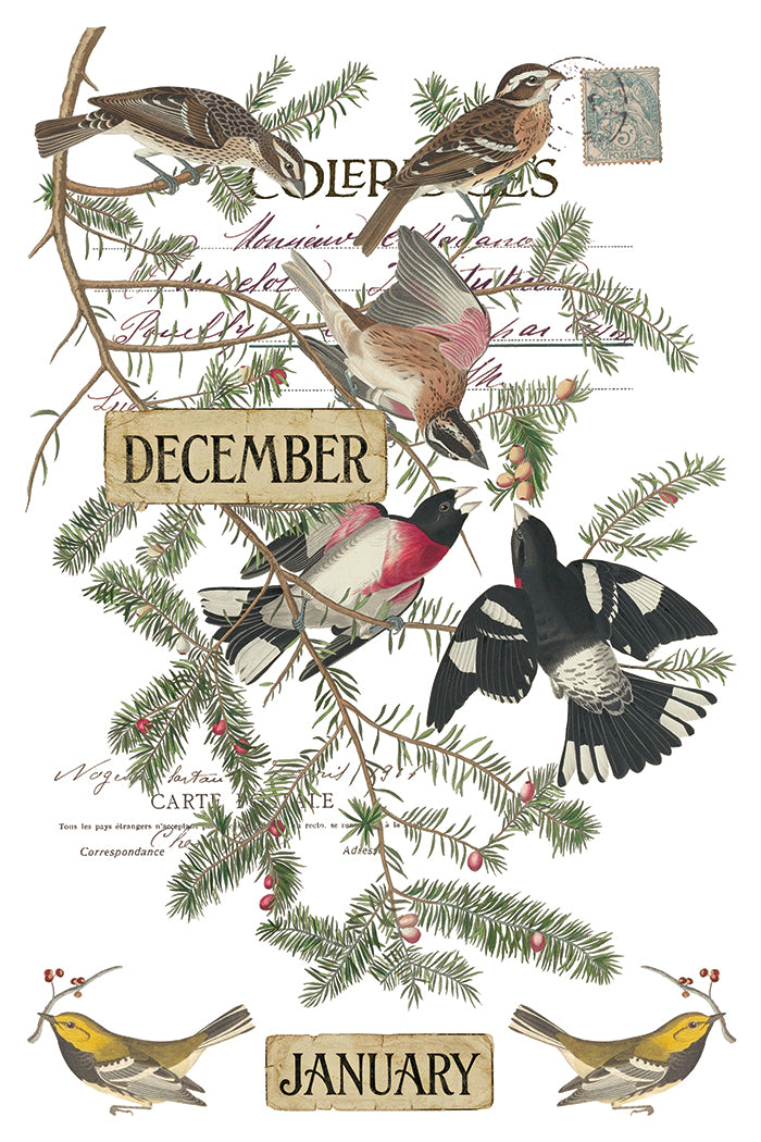 Winter's Calling IOD Transfer Pad 8x12 | English Hunt Club Holiday Style | Seasonal Home Decor | DIY Décor (Copy)