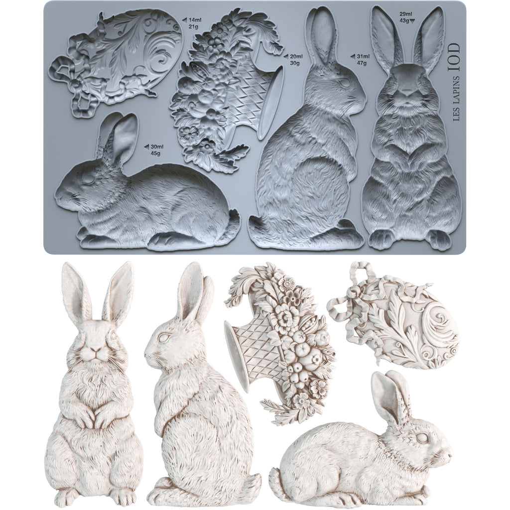 Les Lapins mold rabbit bunny mold