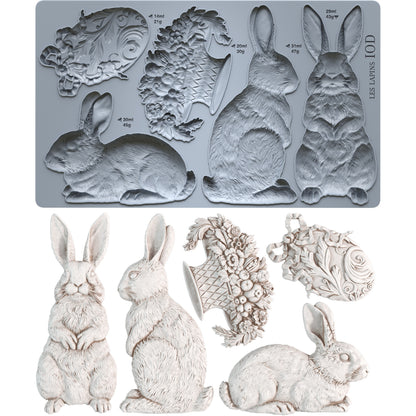 Les Lapins mold rabbit bunny mold