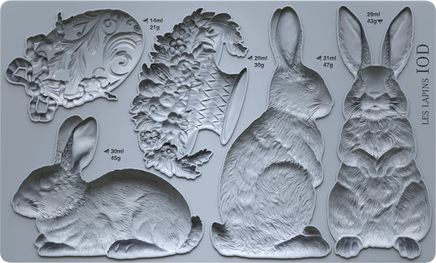 Les Lapins mold rabbit bunny mold