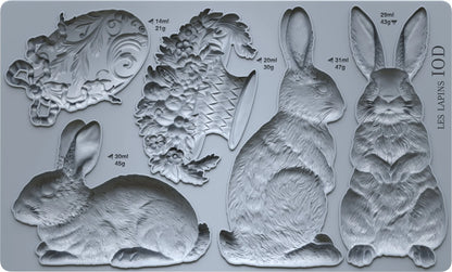 Les Lapins mold rabbit bunny mold