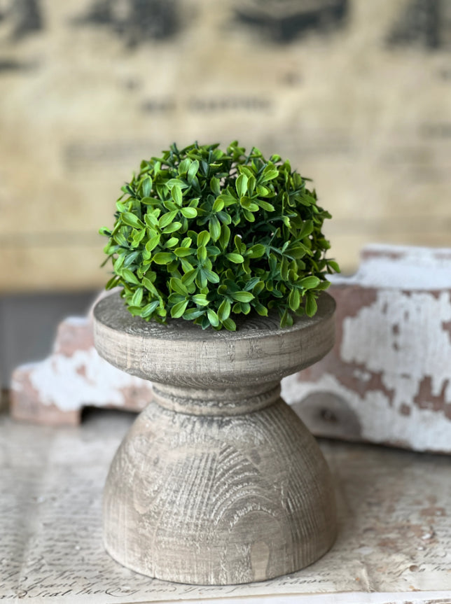 5.5" Lyric petite Boxwood Half Sphere | Faux Topiary Ball | Year Round Home Decor | Farmhouse Table Centerpiece | Artificial Boxwood