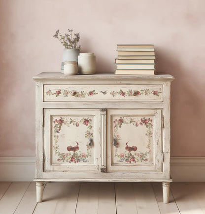 Madeleine 12 x 16 transfer | vintage Parisian florals