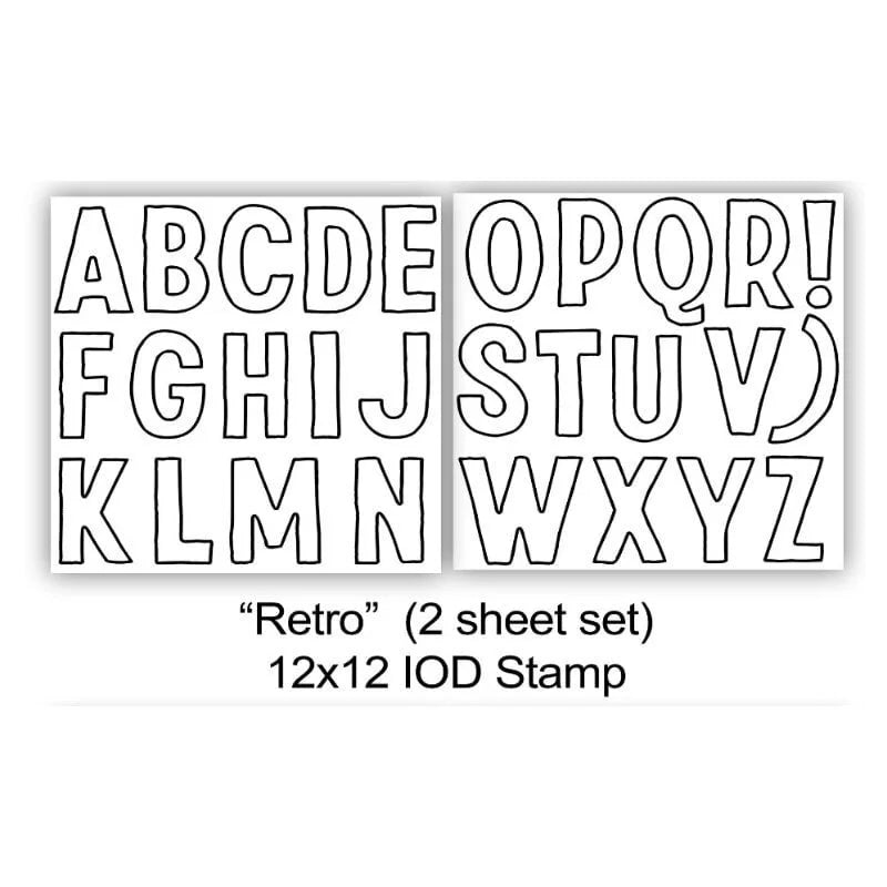 RETRO 12×12 IOD STAMP