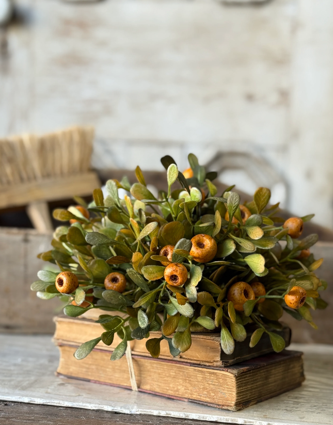 October Epilogue Half Sphere | 11" | Faux fall floral