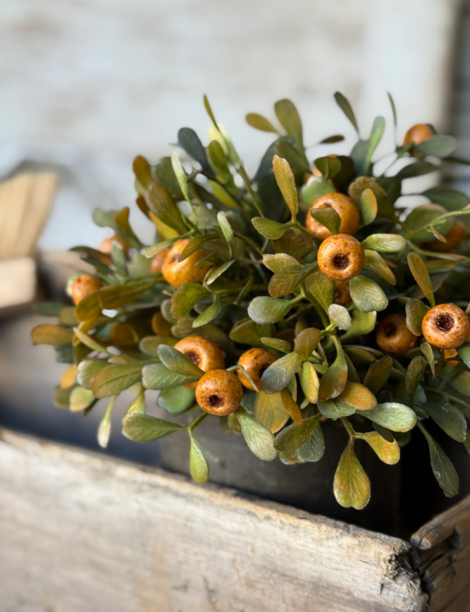 October Epilogue Half Sphere | 11" | Faux fall floral