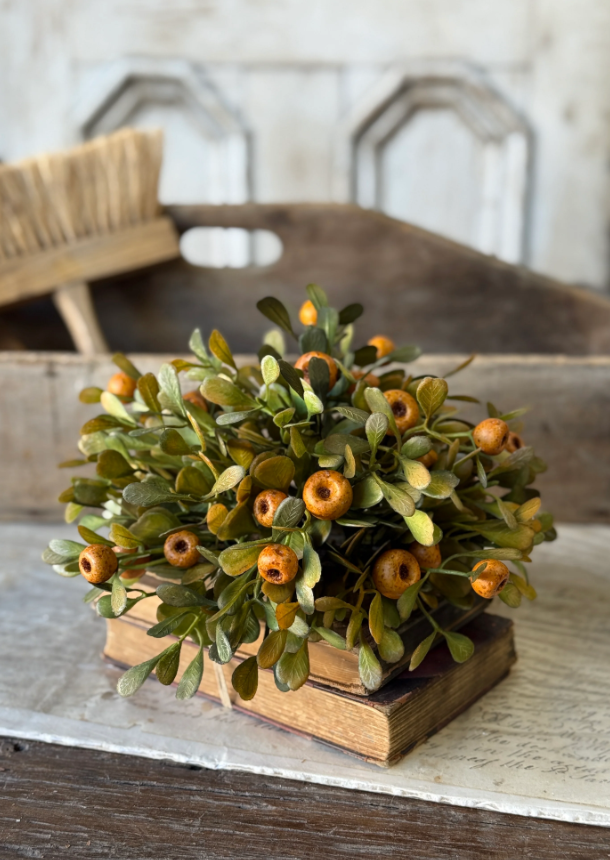 October Epilogue Half Sphere | 11" | Faux fall floral