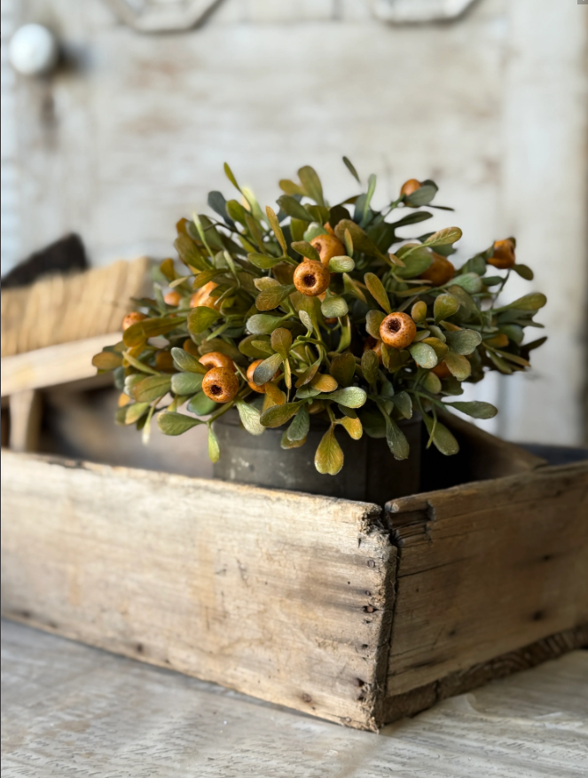 October Epilogue Half Sphere | 11" | Faux fall floral