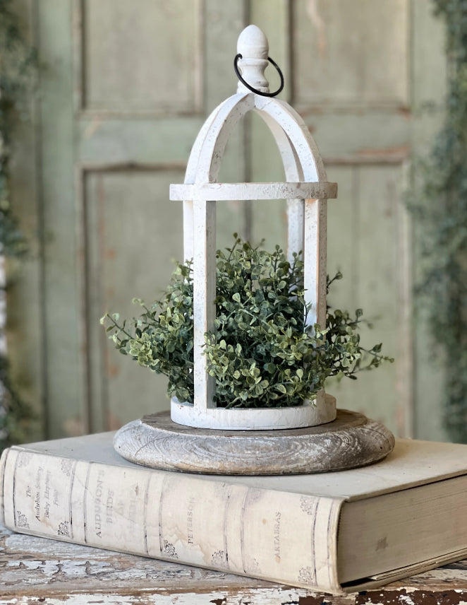 Baby’s Twilight Half Sphere 10" | Faux Floral | Neutral Greenery Accent | Farmhouse Table Decor | Rustic Bowl Filler | Vintage style floral