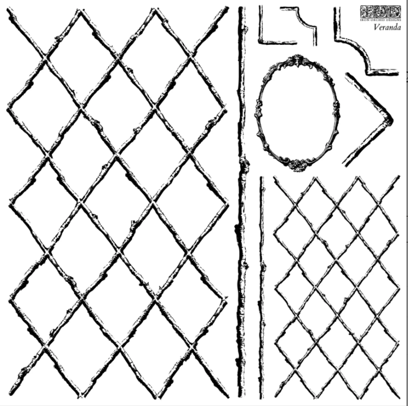Veranda 12x12 IOD Stamp