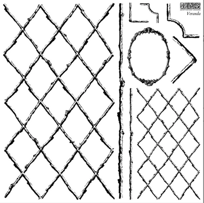 Veranda 12x12 IOD Stamp
