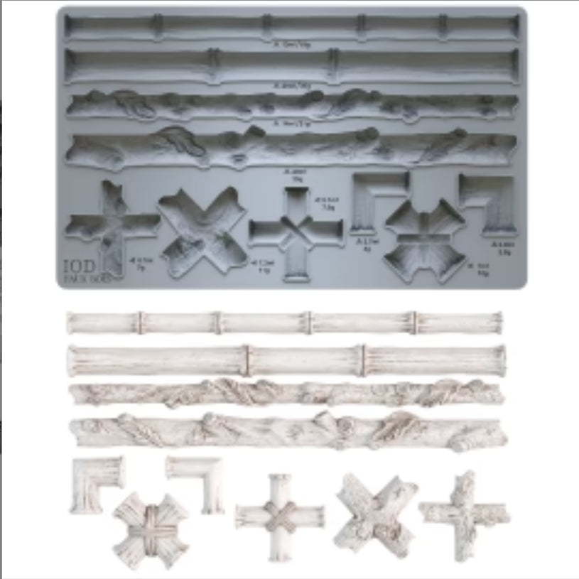 FAUX BOIS 6X10 IOD MOULD