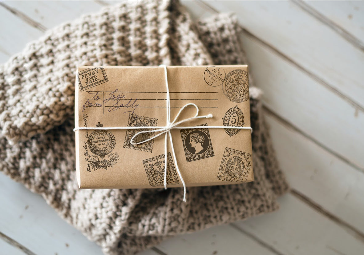 Ephemeral Type IOD Stamp, 12”x12”, Single Sheet