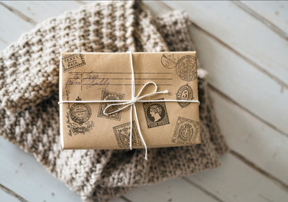 Ephemeral Type IOD Stamp, 12”x12”, Single Sheet