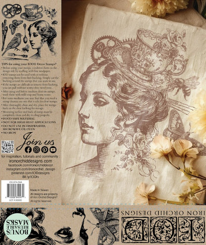 Charlotte Stamp, 12”x12”, IOD Single Sheet