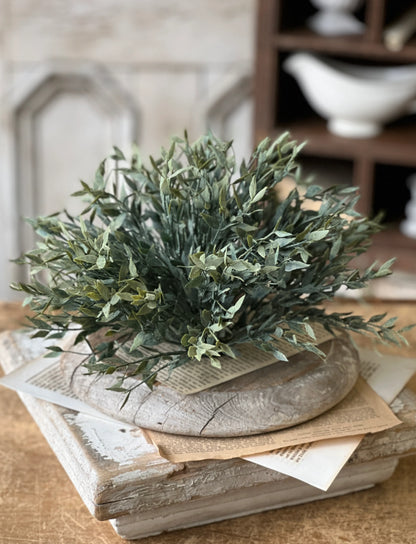 Twilight Ash Half Sphere | Half Ball | 12 inch  | Faux Floral Home Decor