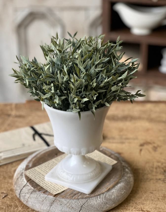 Twilight Ash Half Sphere | Half Ball | 12 inch  | Faux Floral Home Decor