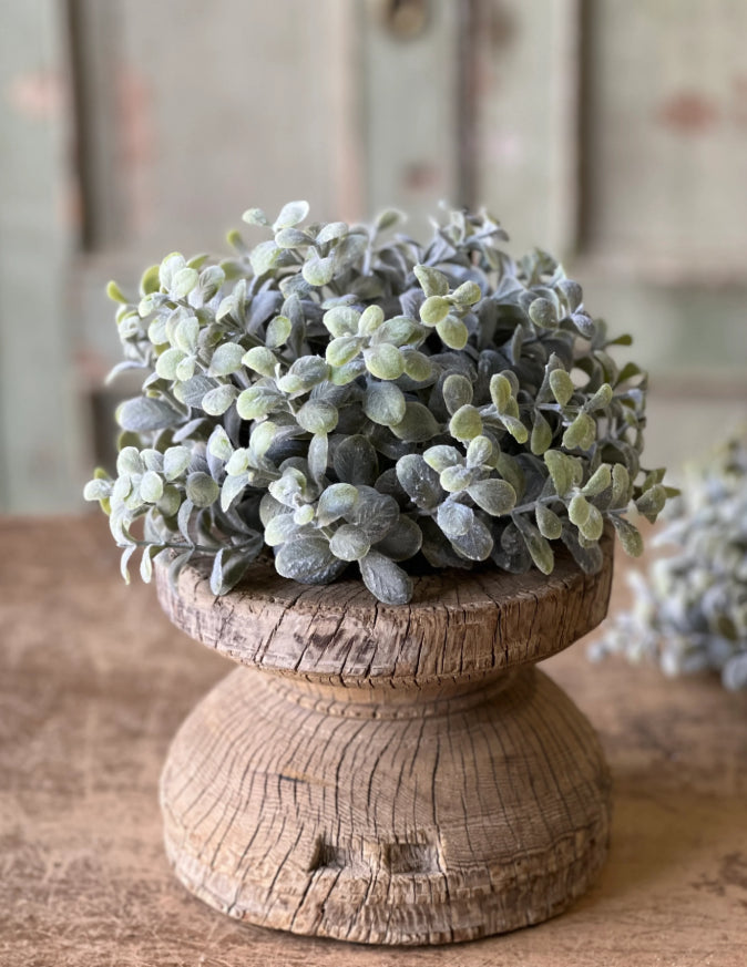 Pebble Eucalyptus Half Sphere | 8 inch | Faux Floral Home Decor