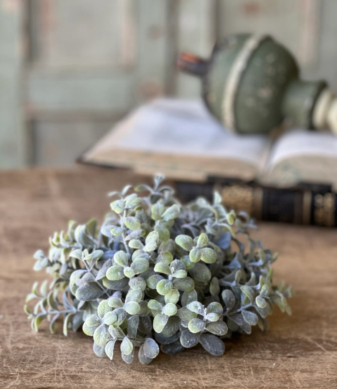 Pebble Eucalyptus Half Sphere | 8 inch | Faux Floral Home Decor