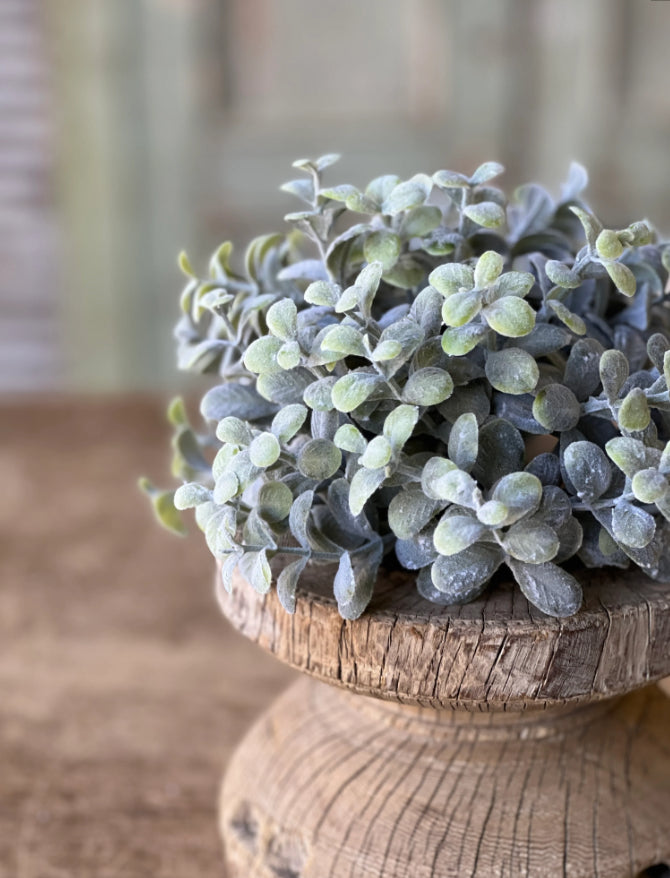 Pebble Eucalyptus Half Sphere | 8 inch | Faux Floral Home Decor
