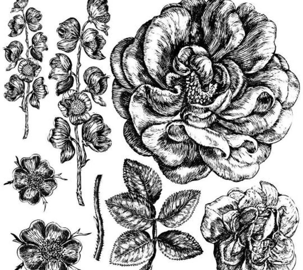 LADY OF SHALOTT 12×12 IOD DECOR STAMP