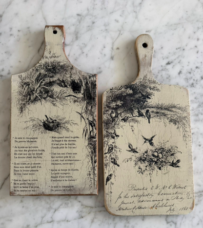 Little Lark, birds, nest & florals IOD Paint Inlay 8x12 Pad