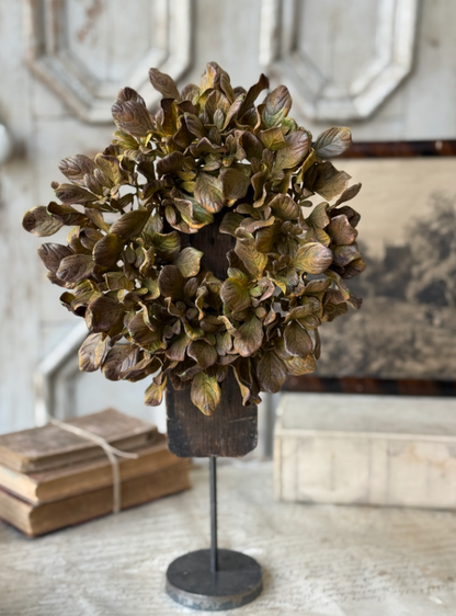 Sepia Groves Candle Ring | wreath | 9”
