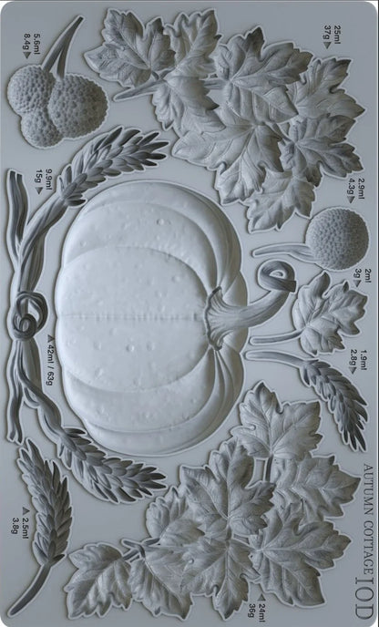 Autumn Cottage IOD Mould Holiday Collection